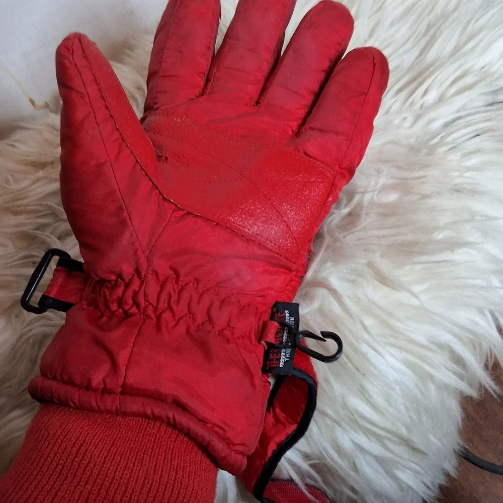 Vintage Colorblock Ski Gloves M